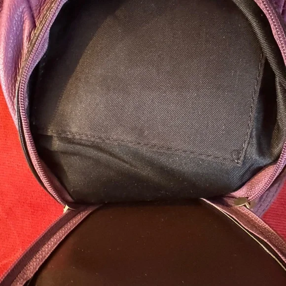 Vera Pelle Fuchsia and Chocolate Backpack - Picture 13 of 15